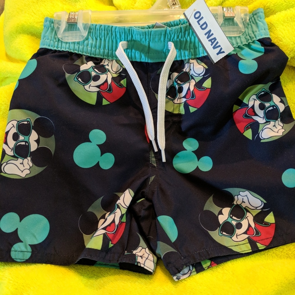 NWT Mikey Mouse swim trunks